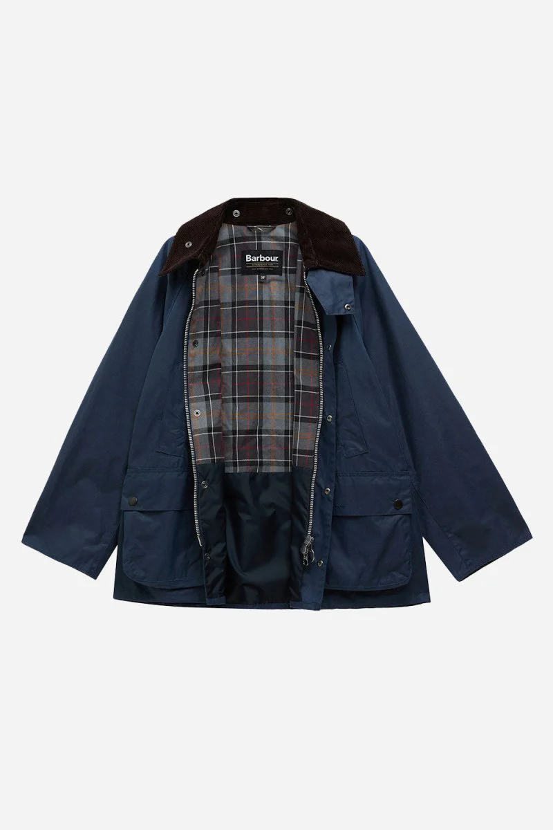 Barbour OS Bedale Wax Jacket (Washed Cobalt) - Image 11