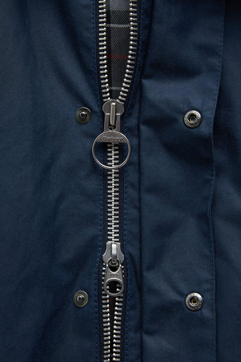 Barbour OS Bedale Wax Jacket (Washed Cobalt) - Image 13