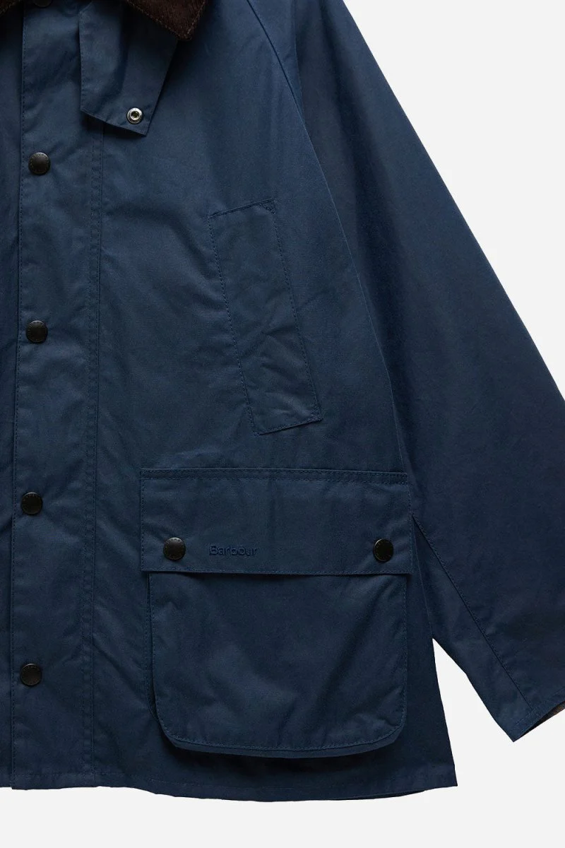 Barbour OS Bedale Wax Jacket (Washed Cobalt) - Image 14