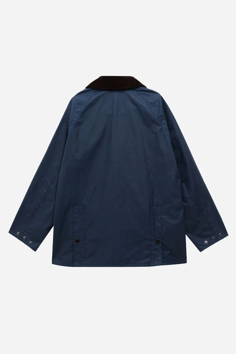 Barbour OS Bedale Wax Jacket (Washed Cobalt) - Image 4