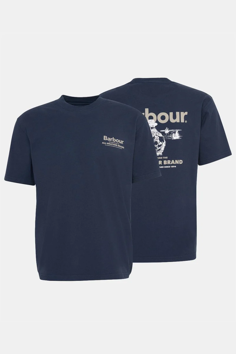 Barbour Outdoors T-Shirt (Navy) - Image 9