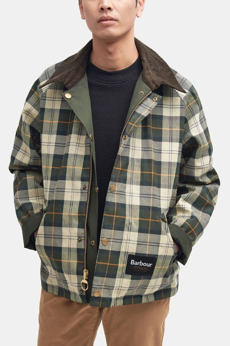 Barbour Oversized Reversible Transport Jacket (Sage) - Image 2