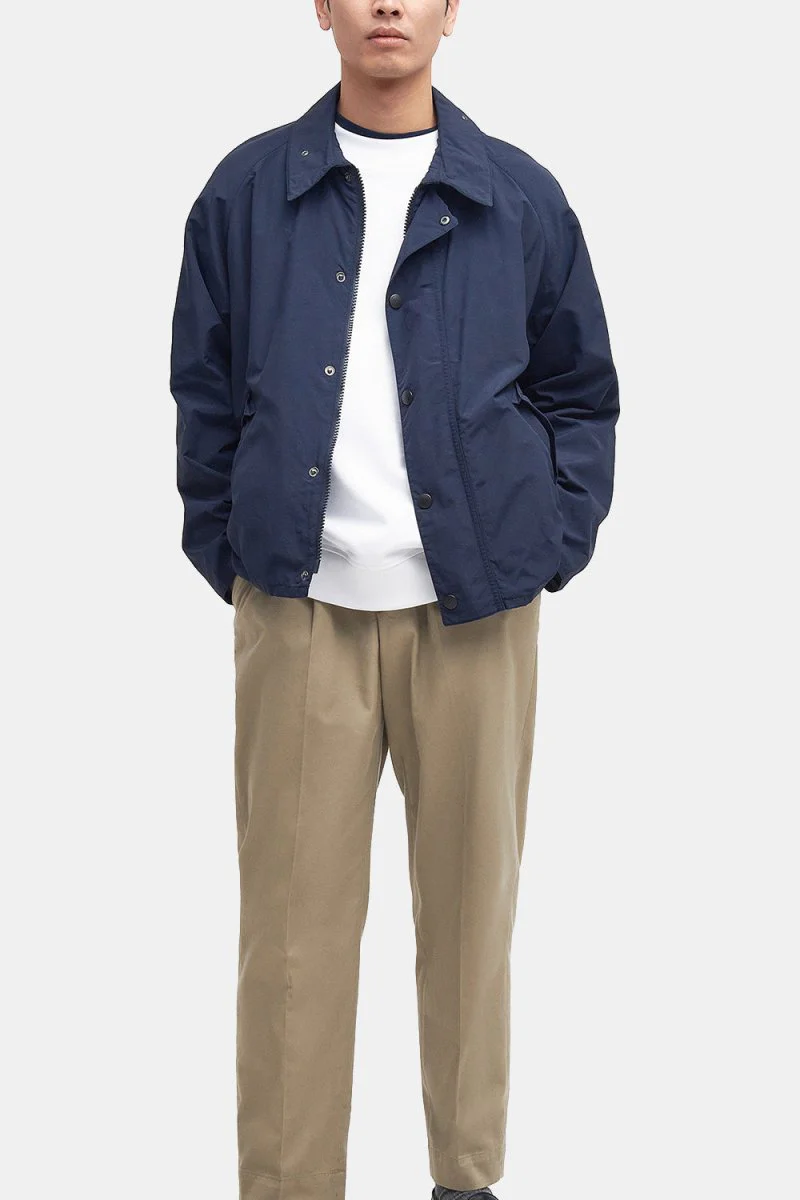 Barbour Oversized Transport Showerproof Jacket (Navy) - Image 3