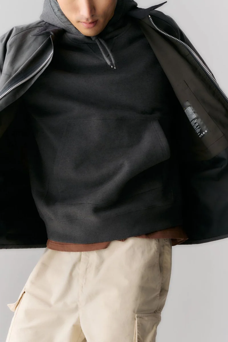Barbour Re-Engineered Bedale Waxed Jacket (Charcoal) - Image 10