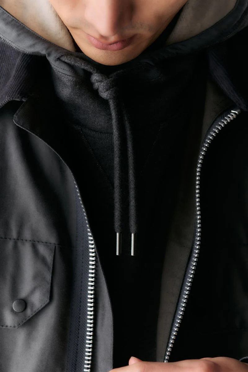 Barbour Re-Engineered Bedale Waxed Jacket (Charcoal) - Image 12