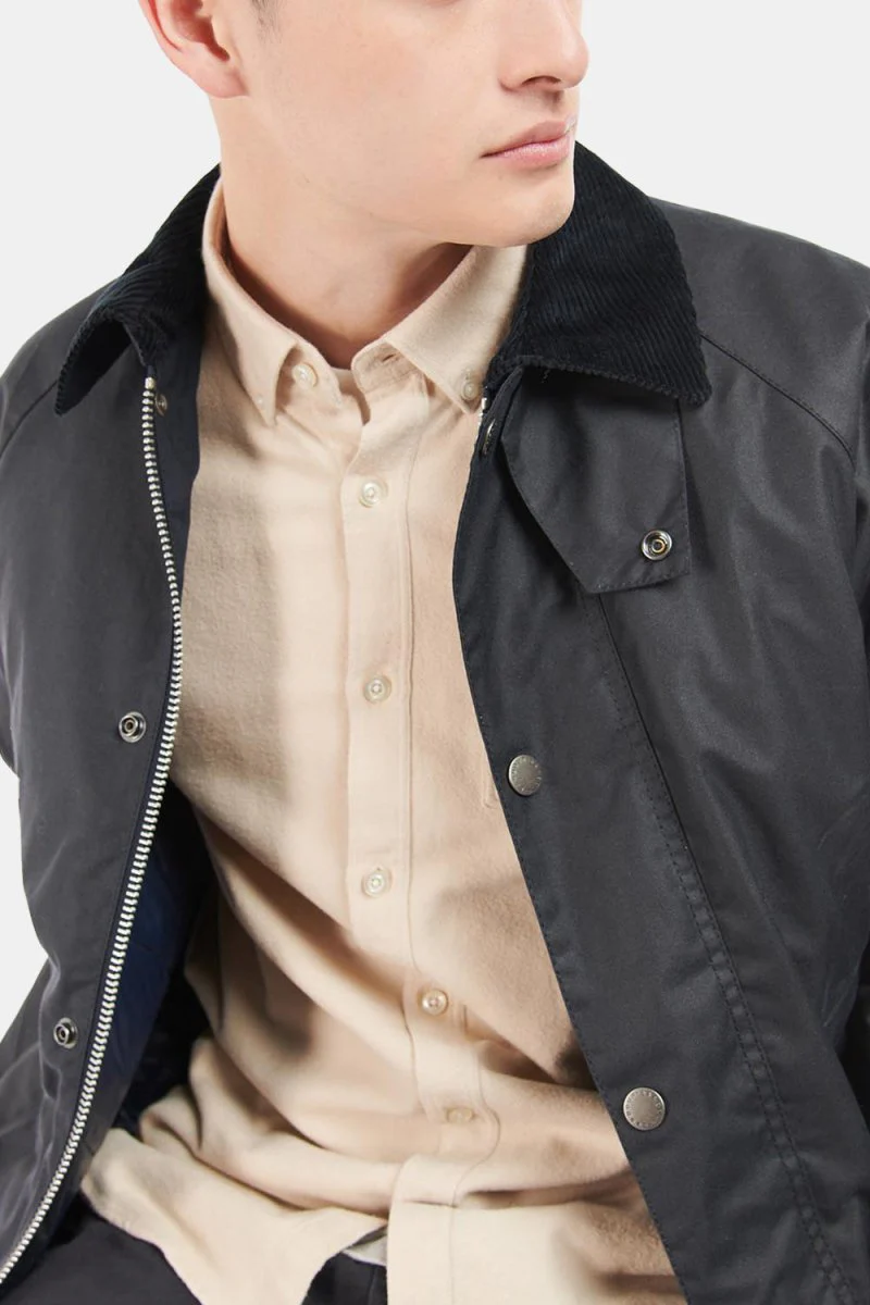 Barbour White Label SL Nara Wax Jacket (Navy) - Image 2