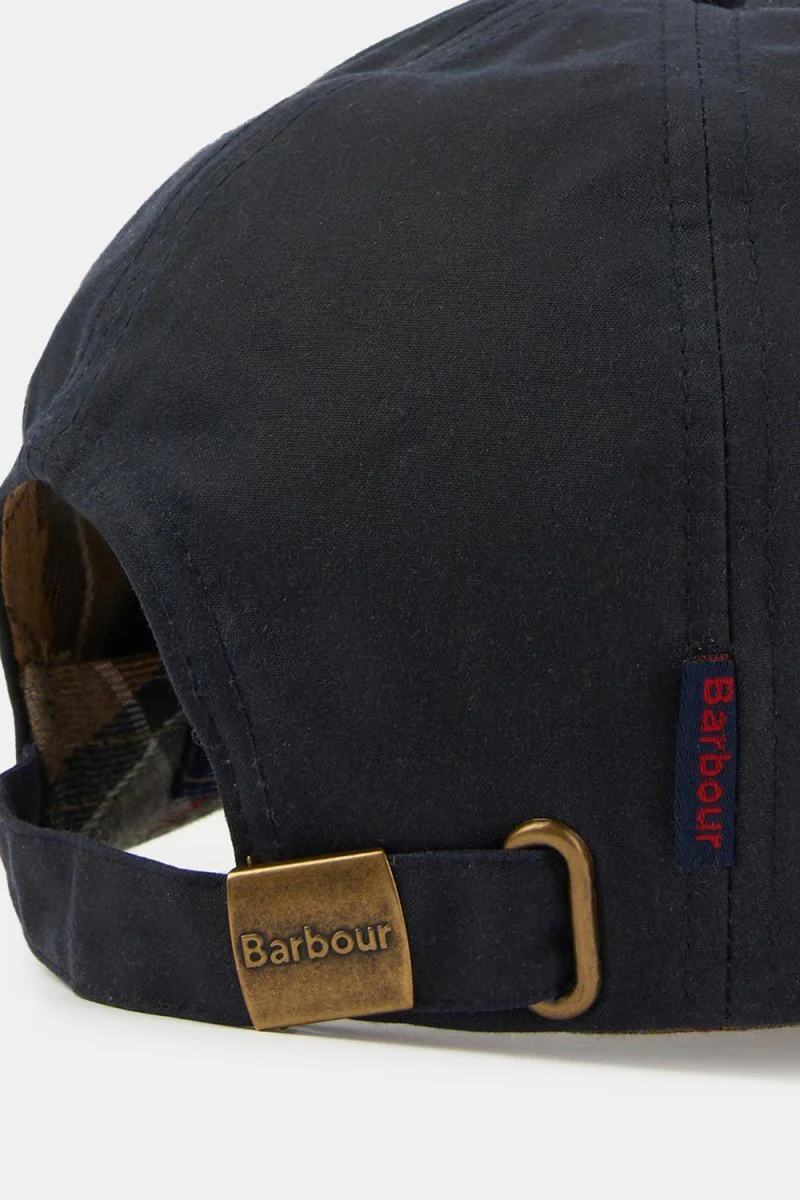 Barbour Wax Sports Cap (Navy) - Image 5