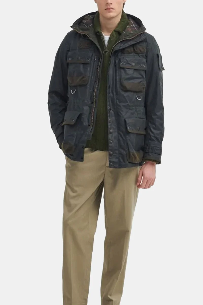 Barbour x TO KI TO Military Wax Jacket (Sage) - Image 11