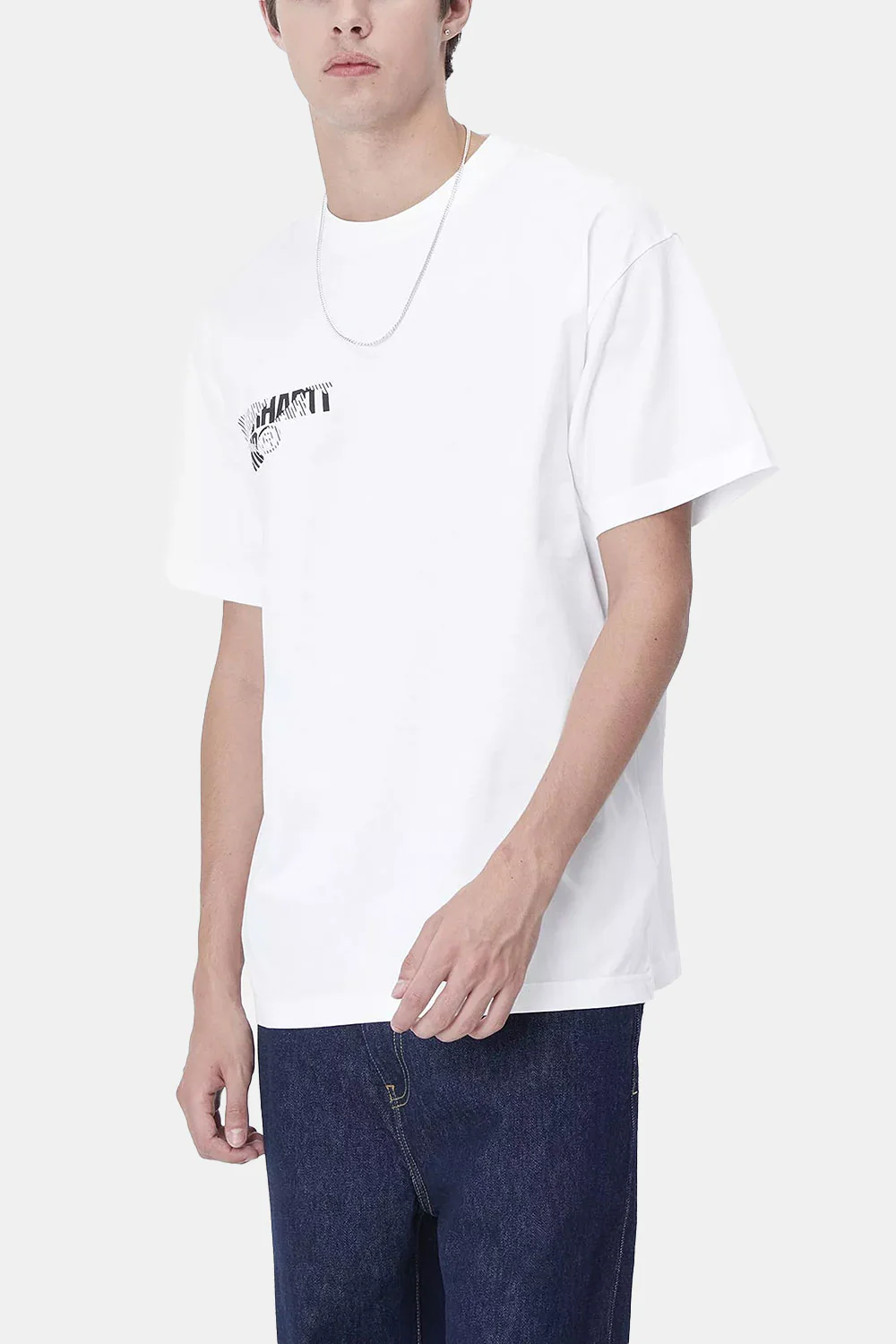 Carhartt WIP Short Sleeve Jalou C T-Shirt (White/Black) - Image 2