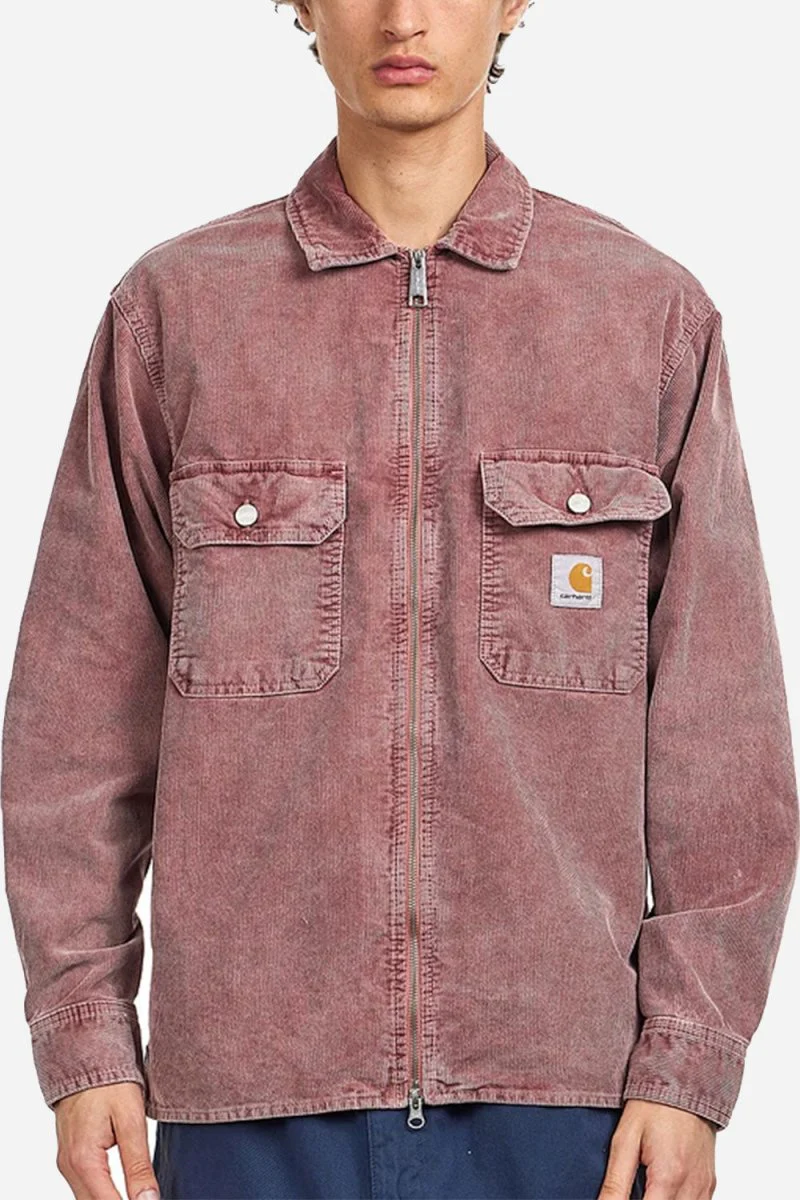 Carhartt WIP Reynold Shirt Jac (Dusky Pink) - Image 6