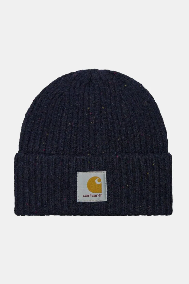 Carhartt WIP Anglistic Beanie (Speckled Dark Navy Heather)