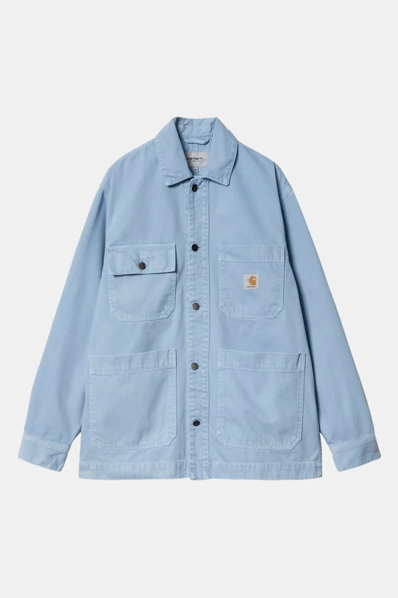 Carhartt WIP Garrison Stone Dyed Coat (Frosted Blue) - Image 6