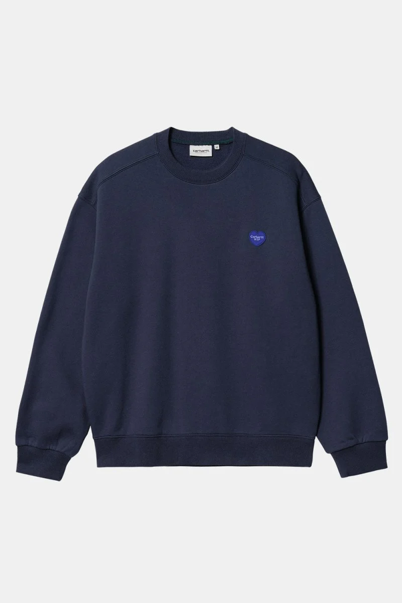 Carhartt WIP Heart Patch Sweat (Blue) - Image 2