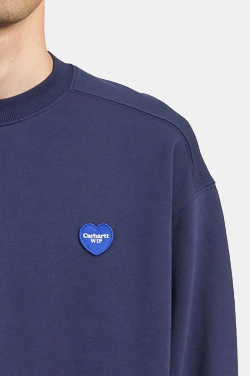 Carhartt WIP Heart Patch Sweat (Blue) - Image 5