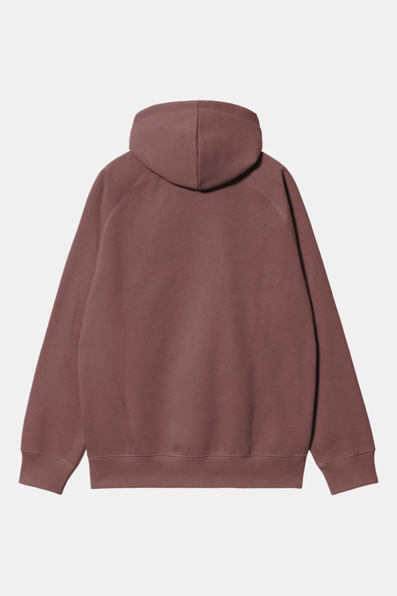 Carhartt WIP Hooded Chase Sweat (Dusky Pink/Gold) - Image 4