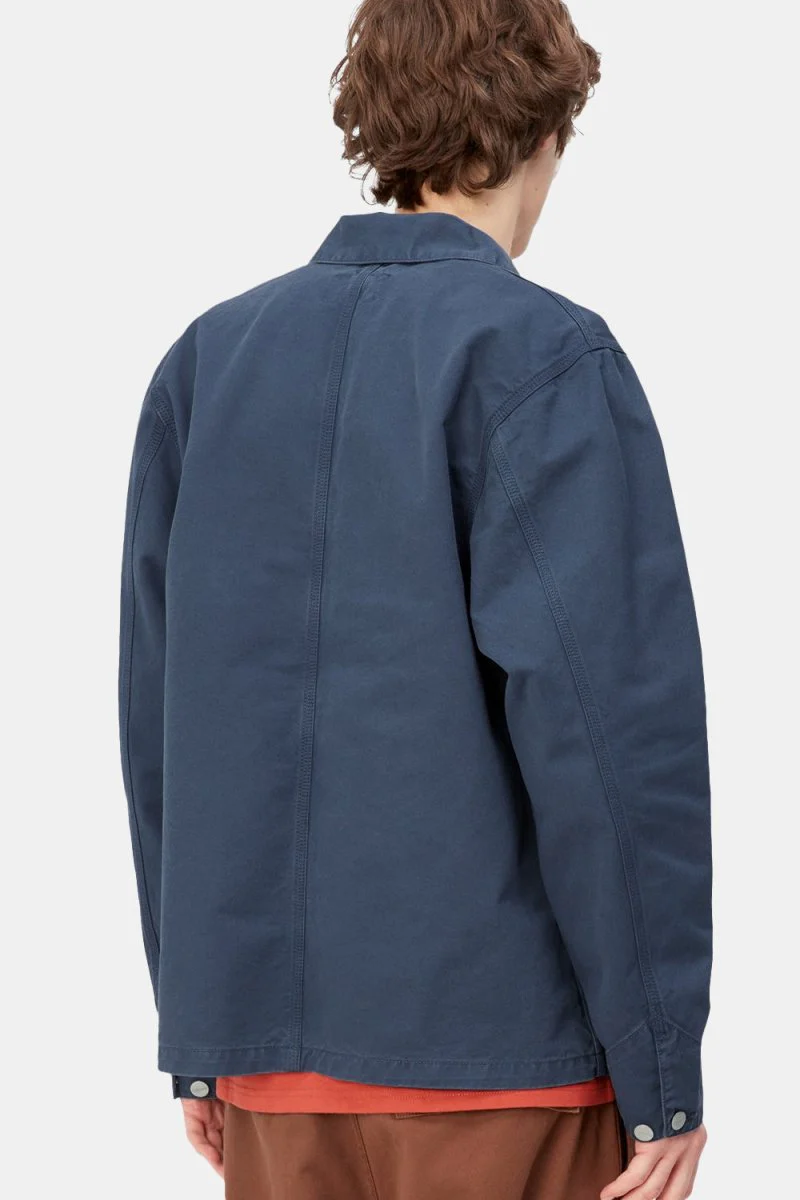 Carhartt WIP Michigan Chore Coat (Storm Blue) - Image 4