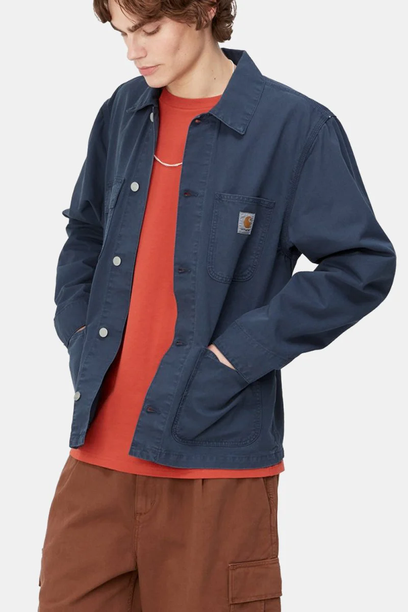 Carhartt WIP Michigan Chore Coat (Storm Blue) - Image 5