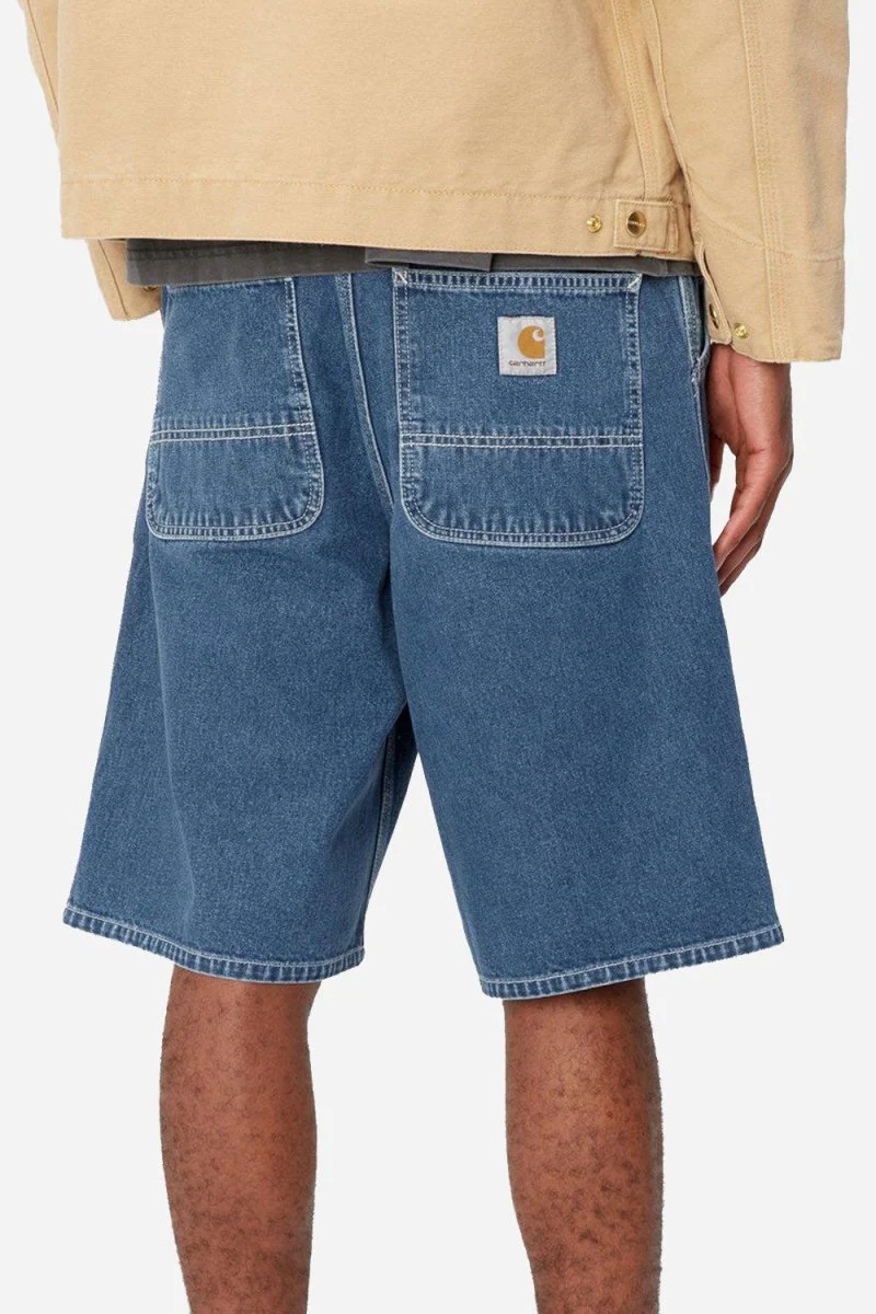 Carhartt WIP Denim Simple Shorts (Blue Stone Washed) - Image 5