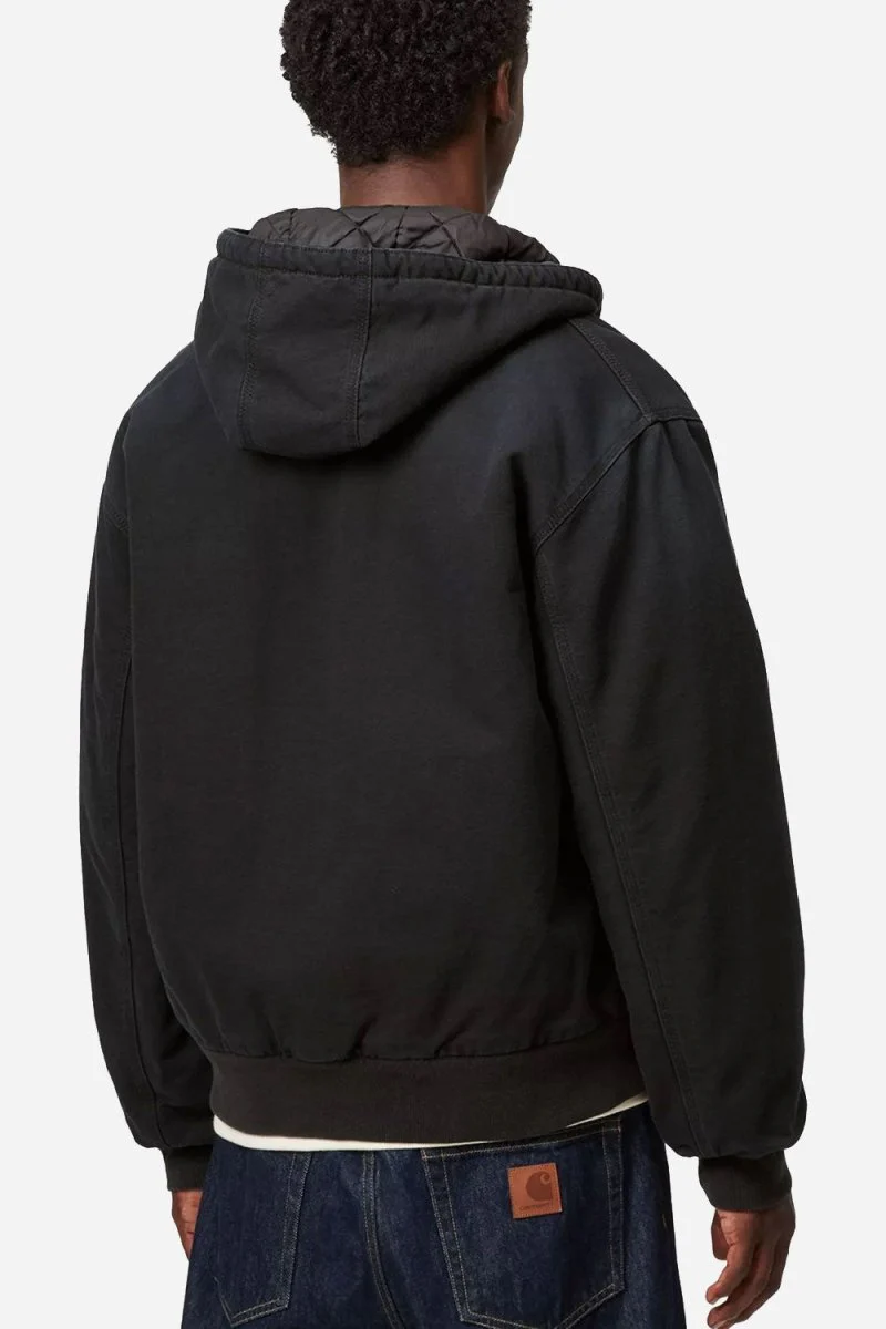 Carhartt WIP OG Active Jacket (Black/Stone Canvas) - Image 5