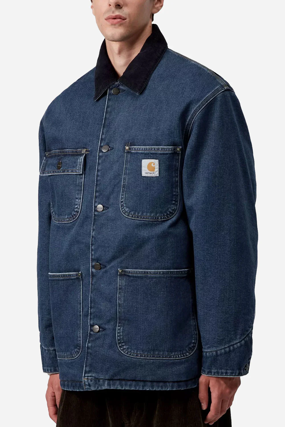 Carhartt WIP OG Maitland Denim Chore Coat (Blue/Dark Navy)
