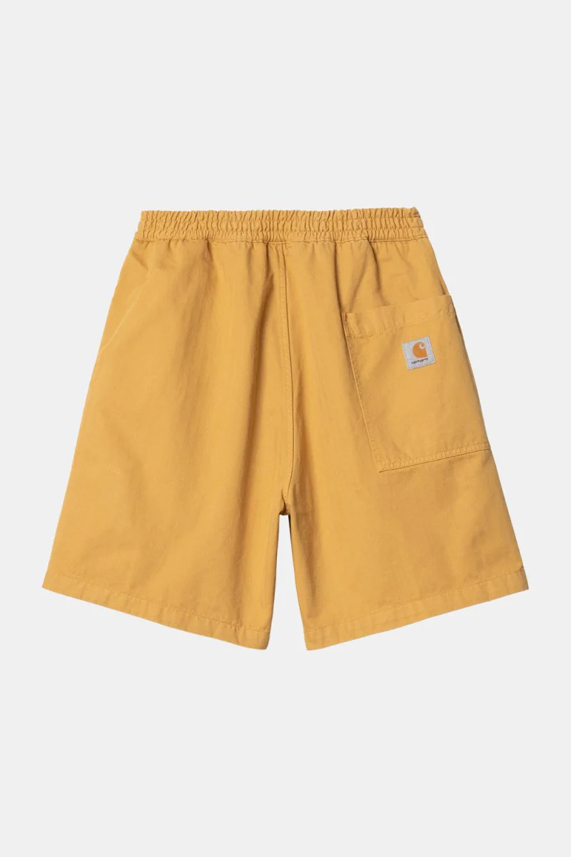 Carhartt WIP Rainer Garment Dyed Shorts (Sunray Yellow) - Image 5