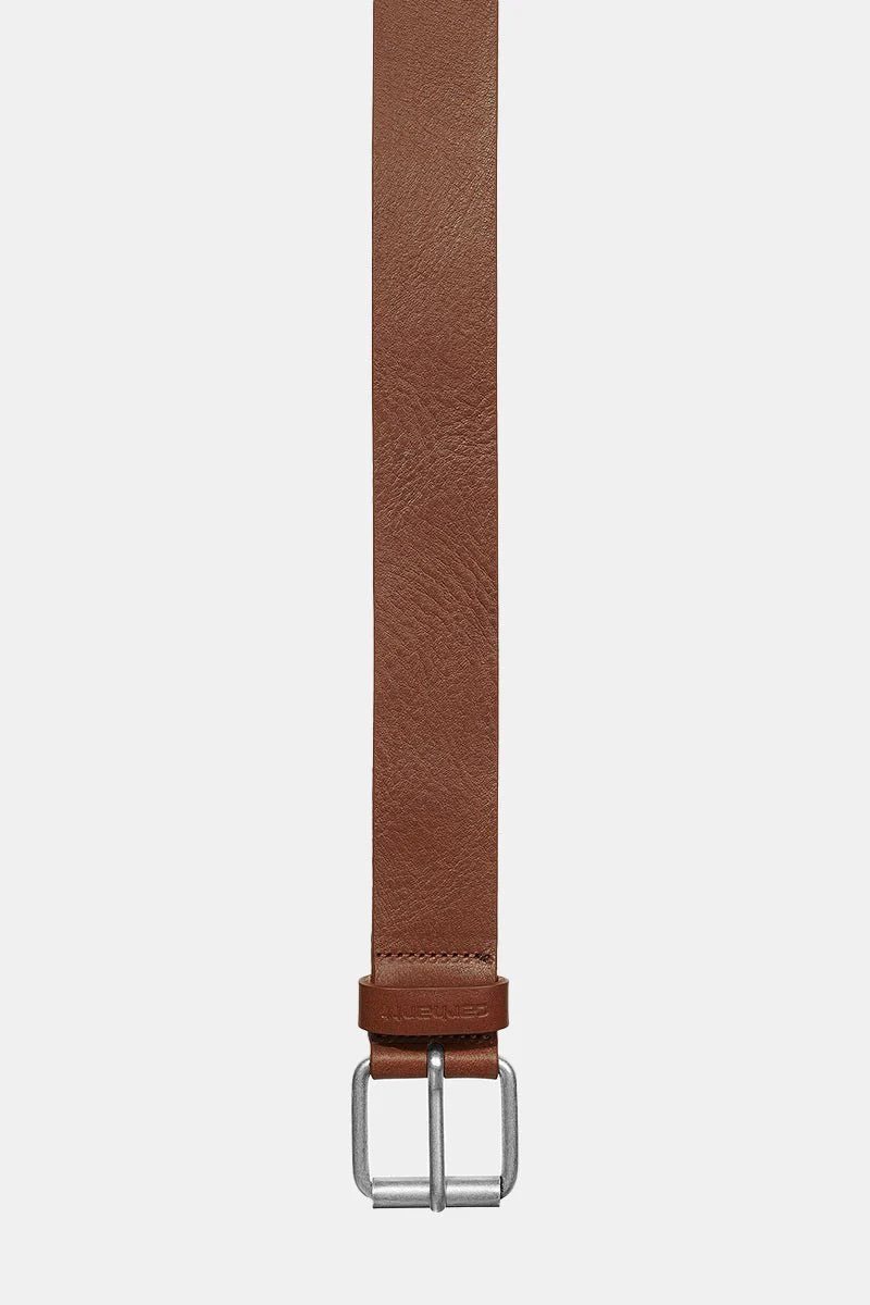 Carhartt WIP Ryan Leather Belt (Cognac/Silver) - Image 2
