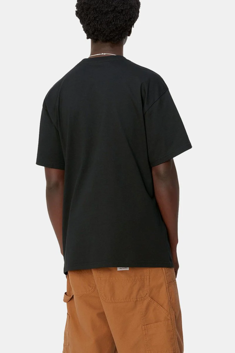 Carhartt WIP Short Sleeve Icons T-Shirt (Black/White) - Image 2