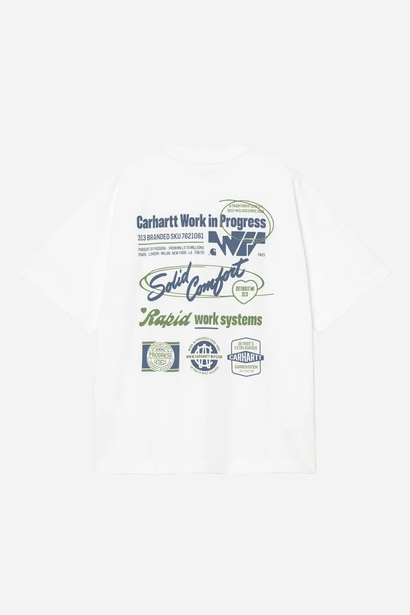 Carhartt WIP Short Sleeve Networks T-Shirt (White) - Image 4