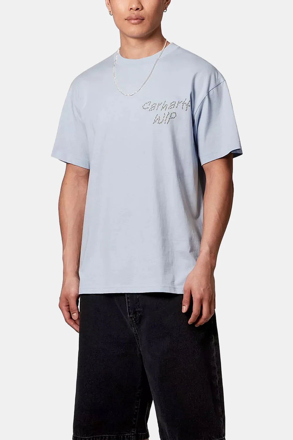 Carhartt WIP Short Sleeve Sunflower T-Shirt (Air Sky) - Image 4