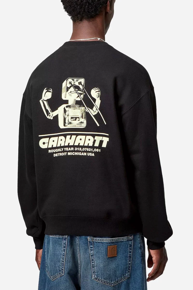 Carhartt WIP Wiptopia Sweat (Black) - Image 2