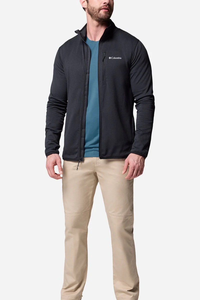 Columbia Essential Hike™ Grid Fleece Full Zip (Black) - Image 3