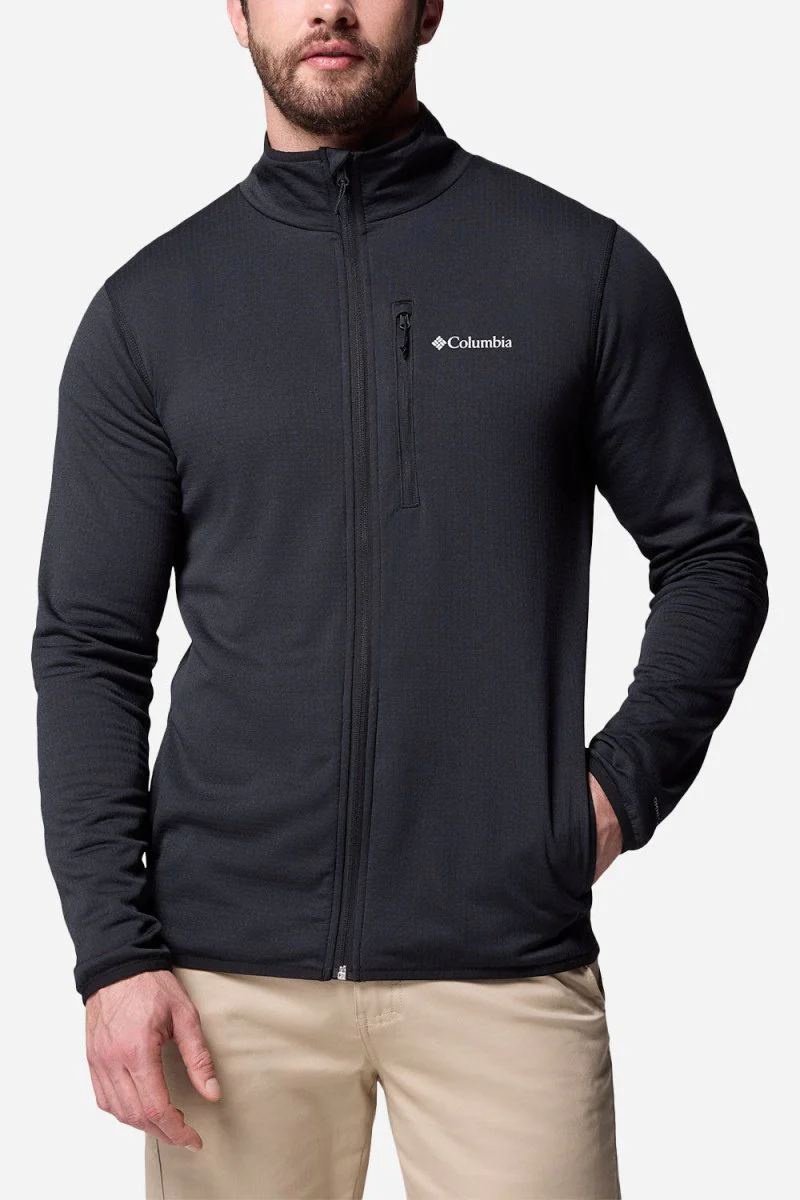 Columbia Essential Hike™ Grid Fleece Full Zip (Black) - Image 4