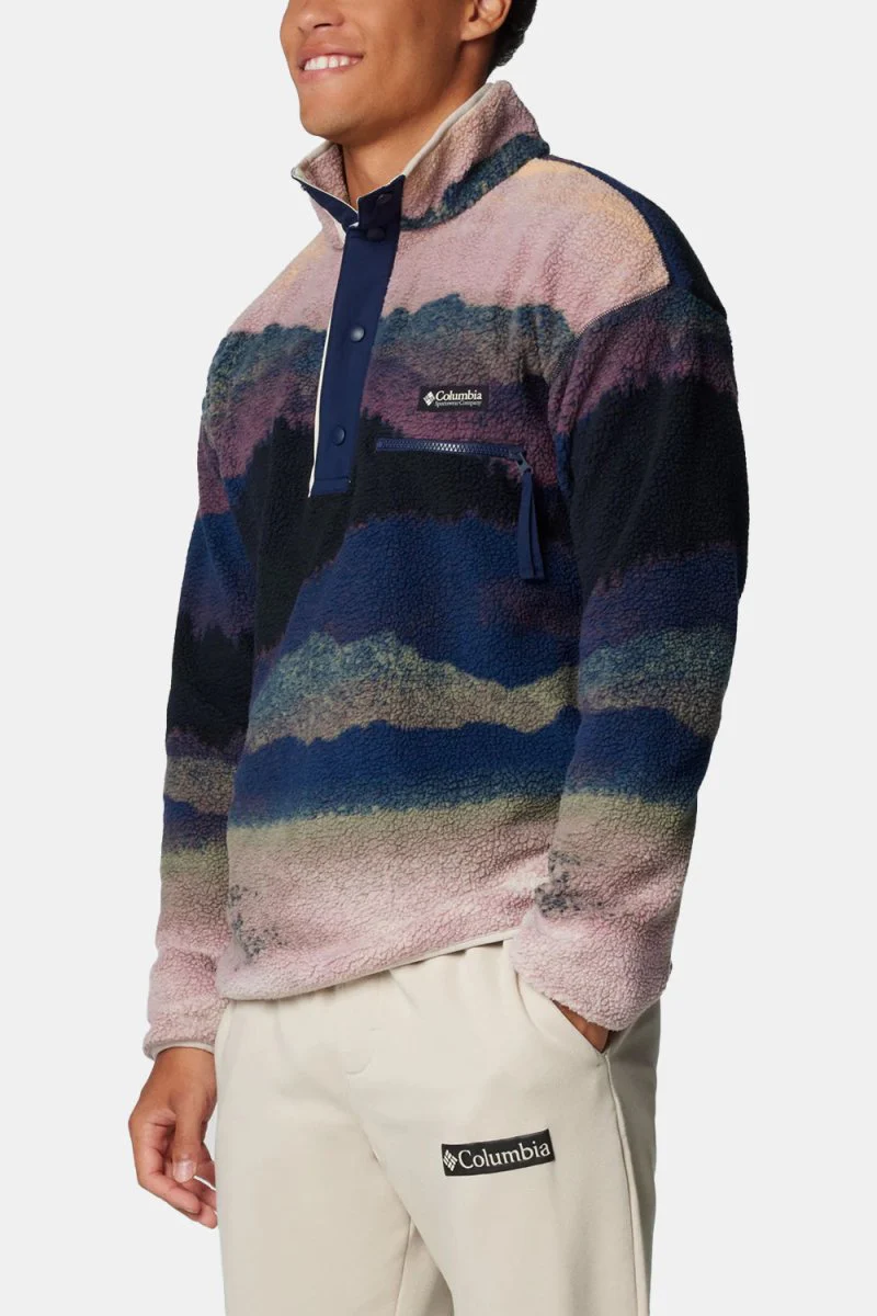 Columbia Helvetia™ II Printed Half Snap Fleece (Collegiate Navy/Dolomites)