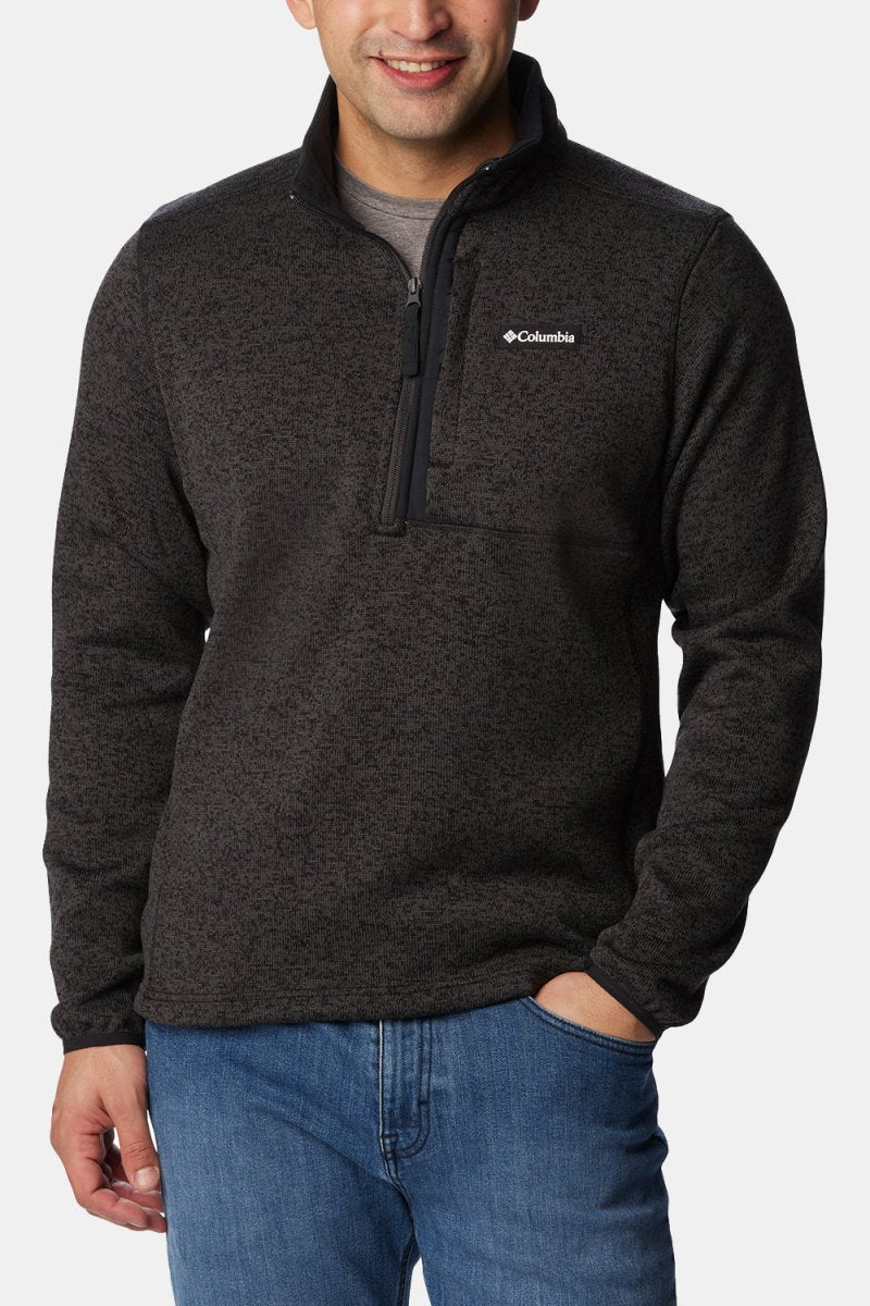 Columbia Sweater Weather Half Zip (Black Heather/Black) - Image 3