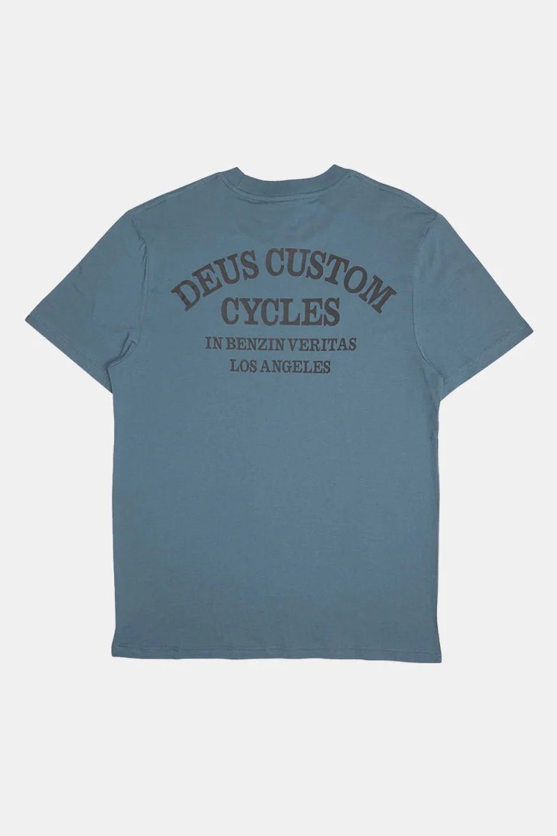Deus Clutch T-shirt (Smokey Blue) - Image 4