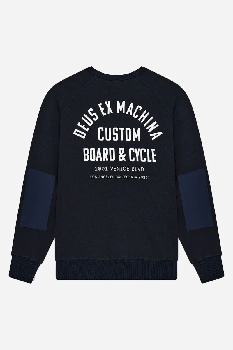 Deus Flecks Crew Sweatshirt (Navy) - Image 2