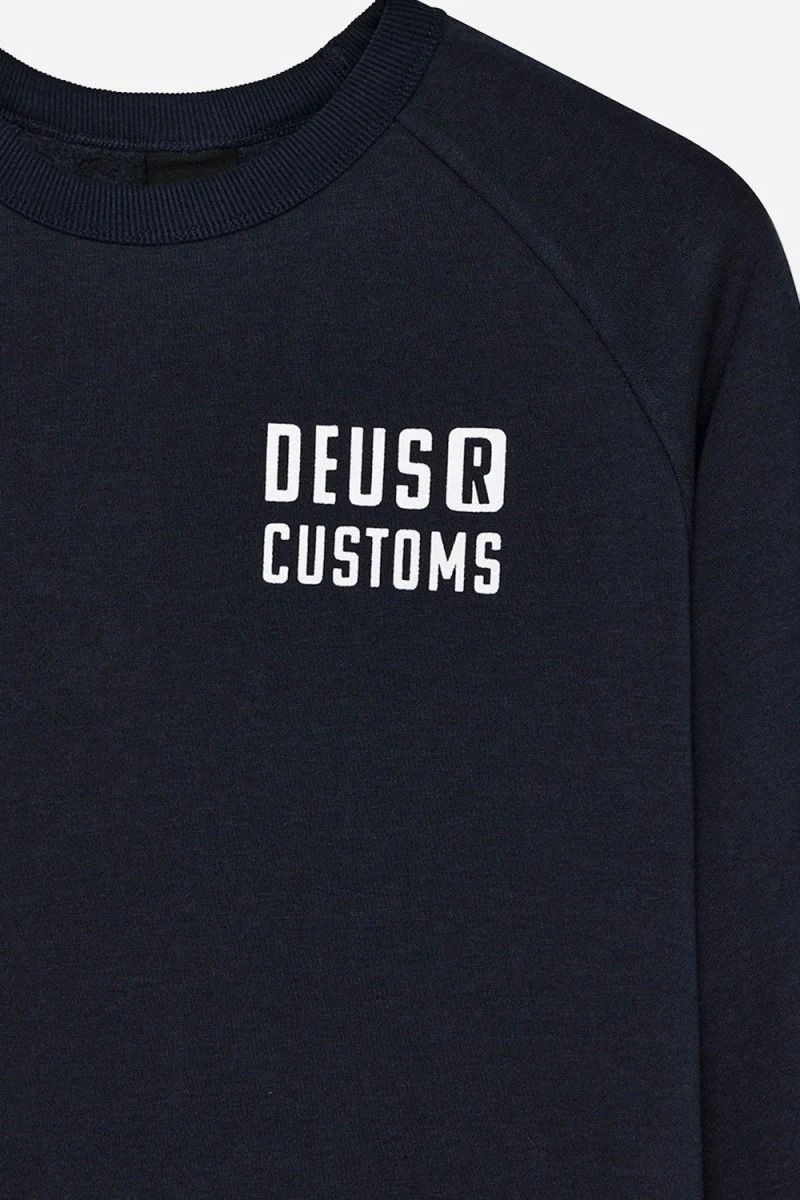 Deus Flecks Crew Sweatshirt (Navy) - Image 4