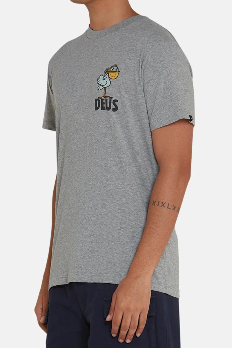 Deus Pegasus Organic Cotton T-shirt (Grey Marle) - Image 3
