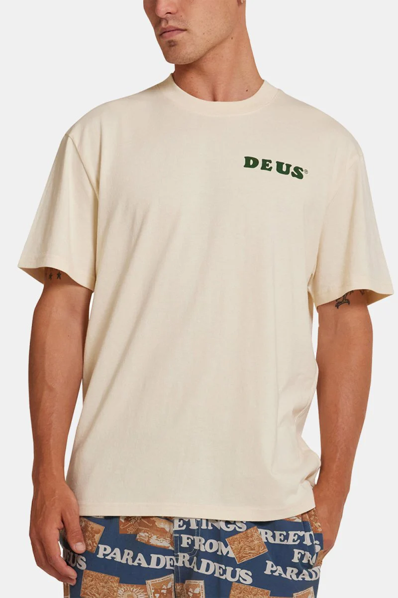 Deus Real Good Tee Recycled Cotton T-Shirt (Dirty White) - Image 2