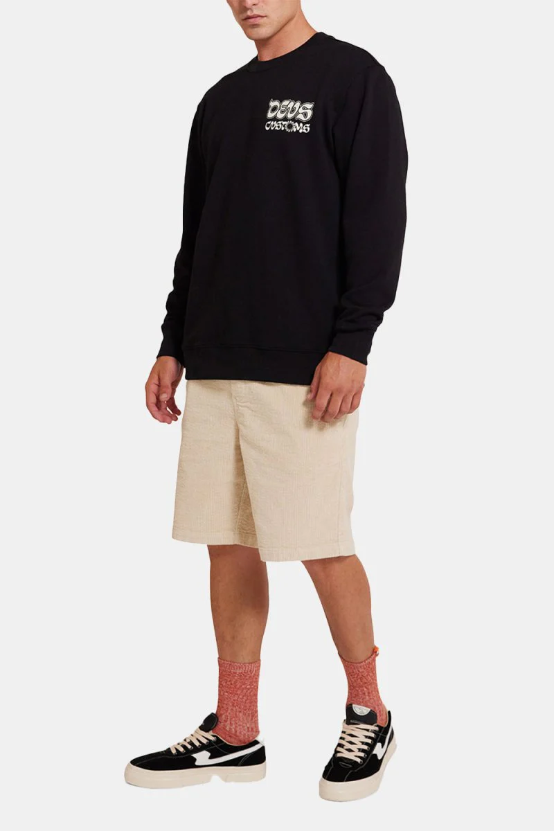 Deus Rinse Wash Crew Sweatshirt (Anthracite) - Image 10