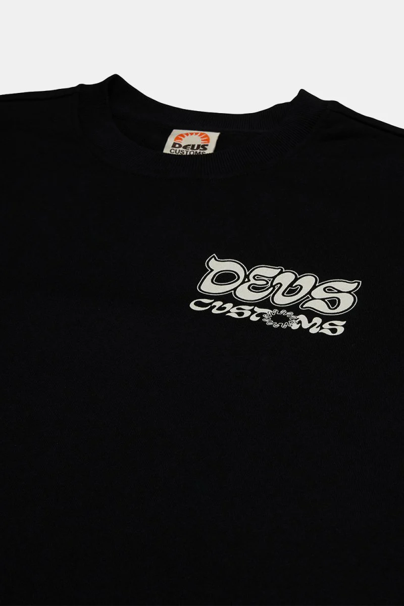 Deus Rinse Wash Crew Sweatshirt (Anthracite) - Image 5