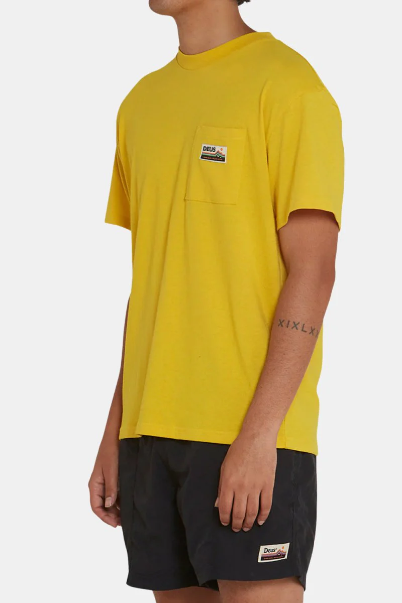 Deus Tango Pocket T-Shirt (Super Lemon) - Image 3