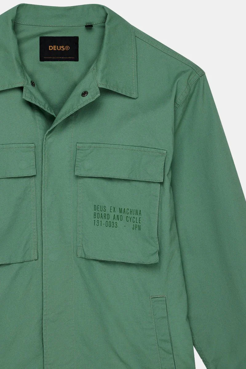 Deus Tommy Poplin Surf Shirt (Shale Green) - Image 6