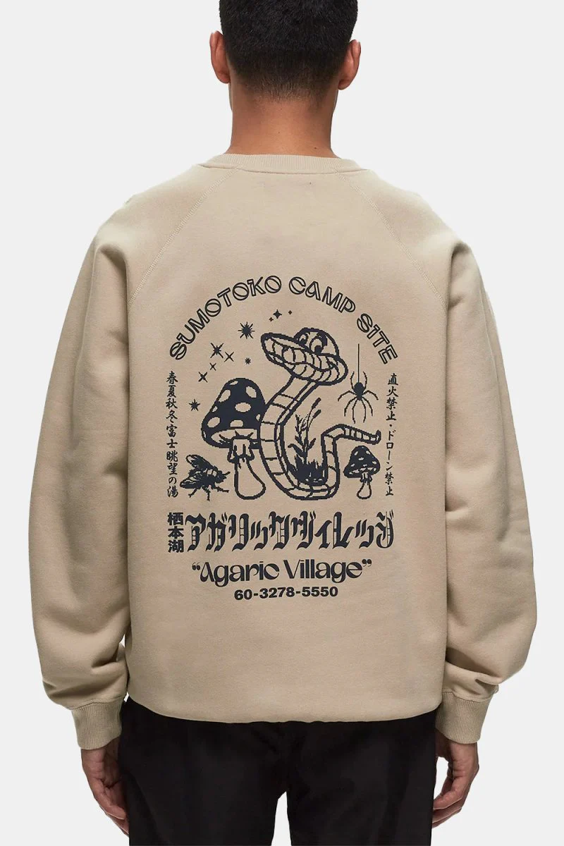 Edwin Agaric Village Heavy Sweatshirt (White Pepper)