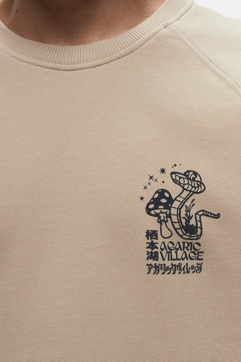 Edwin Agaric Village Heavy Sweatshirt (White Pepper) - Image 4