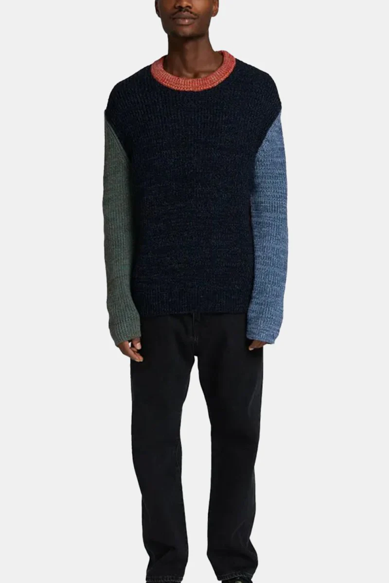 Edwin Alaric Crew Neck Sweater (Navy) - Image 5
