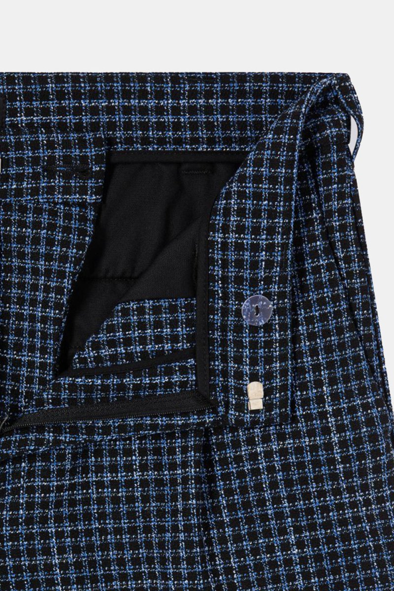 Edwin Bazz Short Dobby Check (Blue/Black) - Image 4