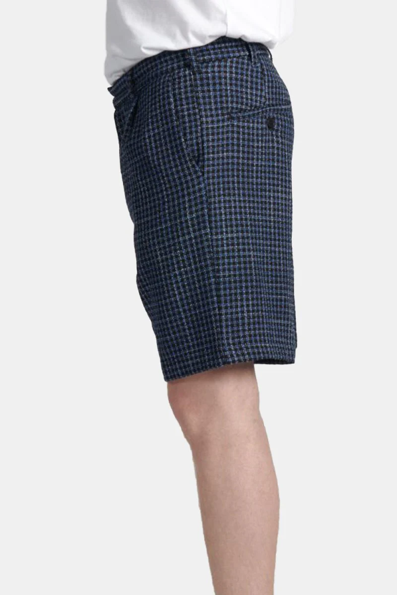 Edwin Bazz Short Dobby Check (Blue/Black) - Image 5
