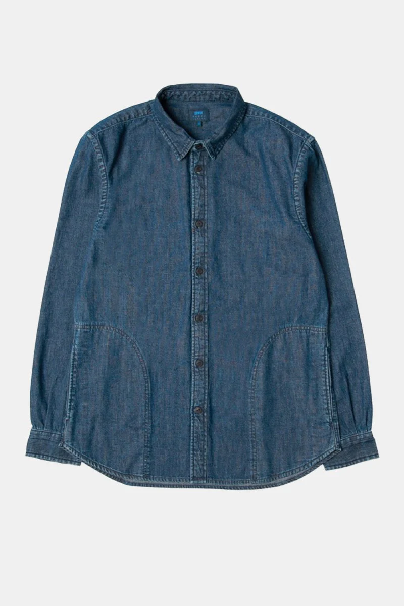 Edwin Cadet Shirt (Blue Mid Stone Wash) - Image 2