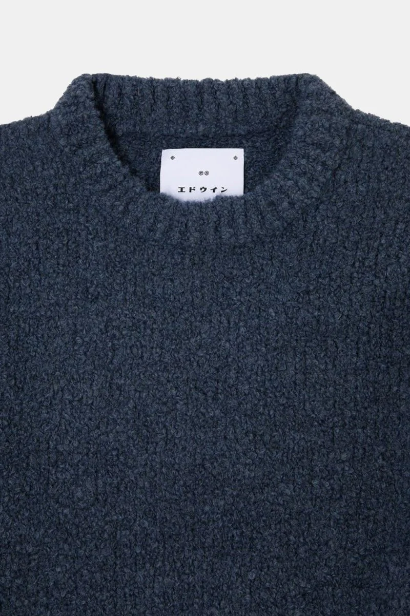 Edwin Dun Textured Sweatshirt (Ink Blue) - Image 5